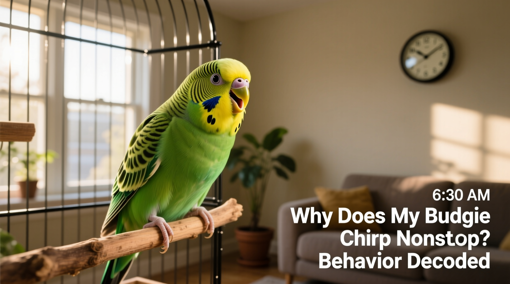 why does my budgie chirp nonstop morning and night behavior decoded
