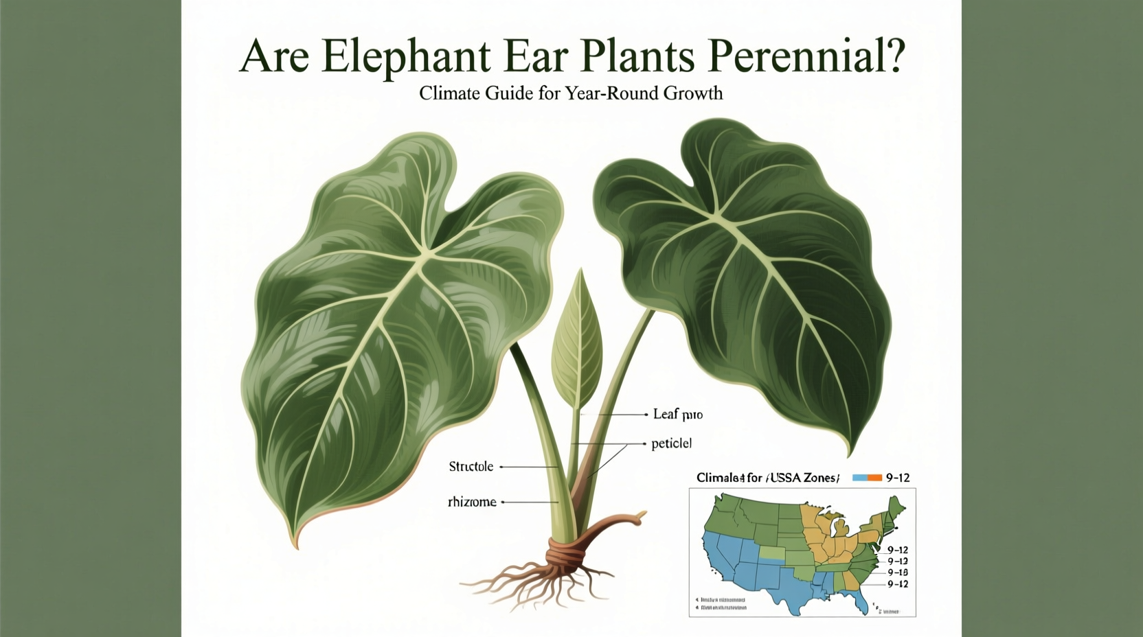 Elephant Ear Plants: Perennial Zones 8–11