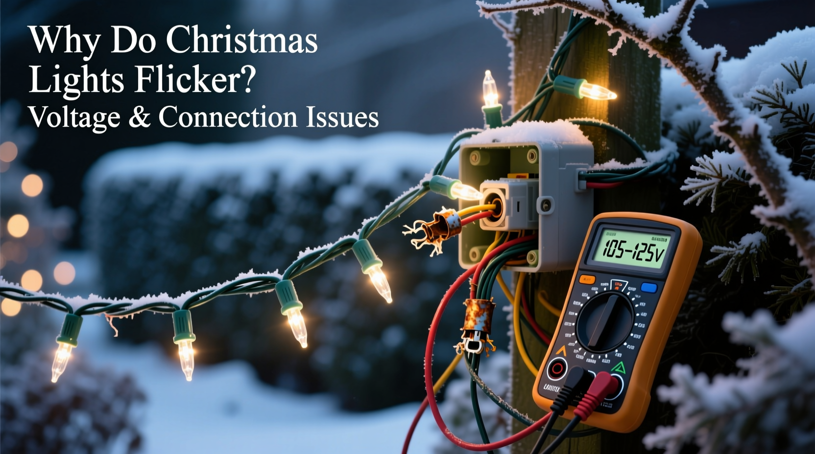 why do christmas lights flicker randomly diagnosing voltage and connection issues