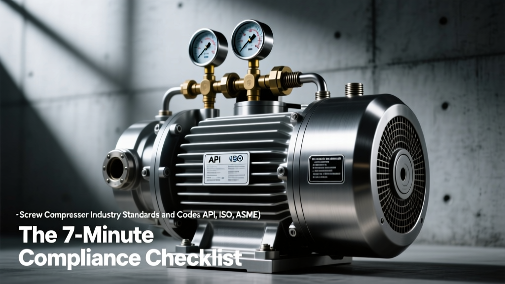 Screw Compressor Standards: API, ISO, ASME Compliance Guide
