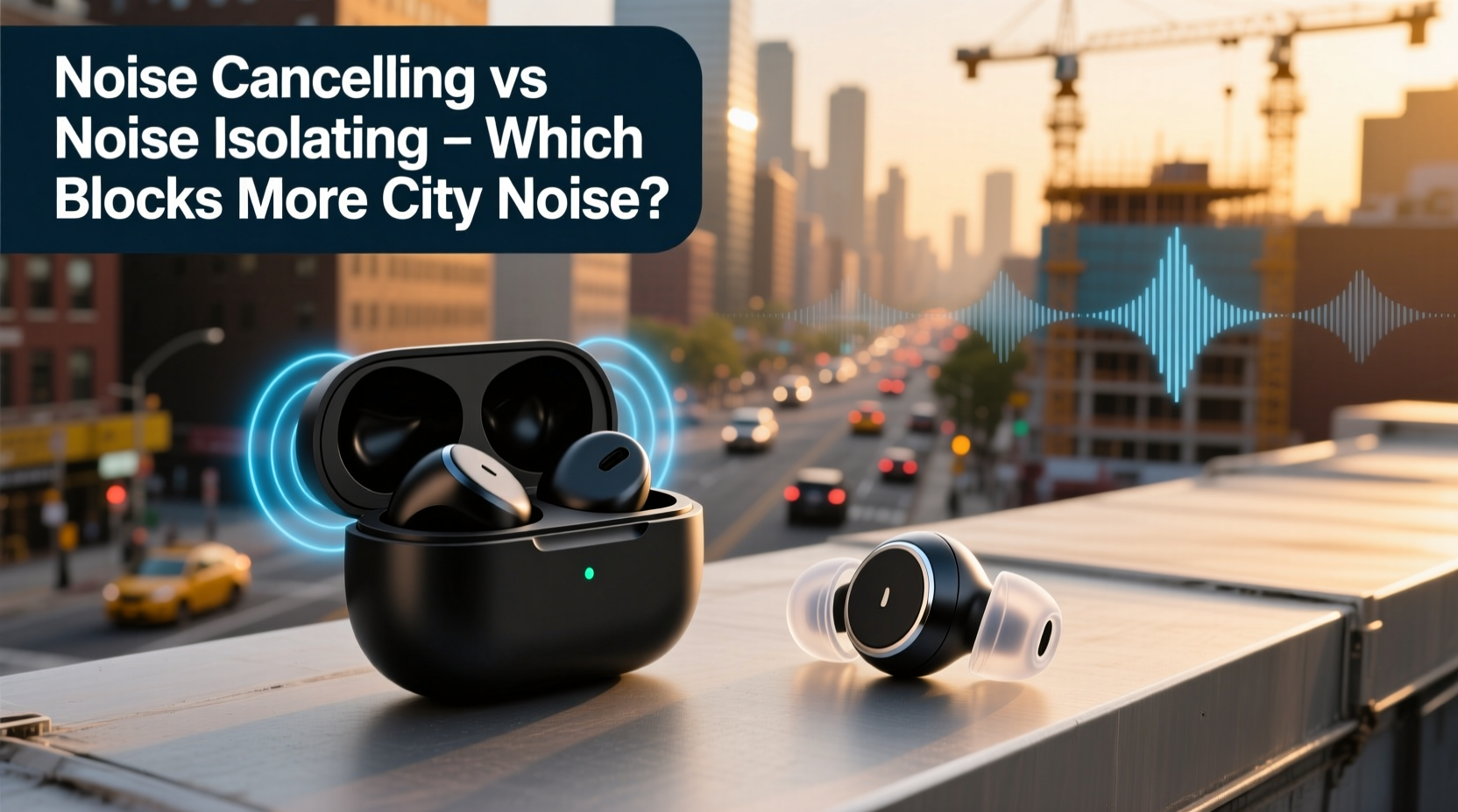 noise cancelling vs noise isolating earbuds which blocks more city noise