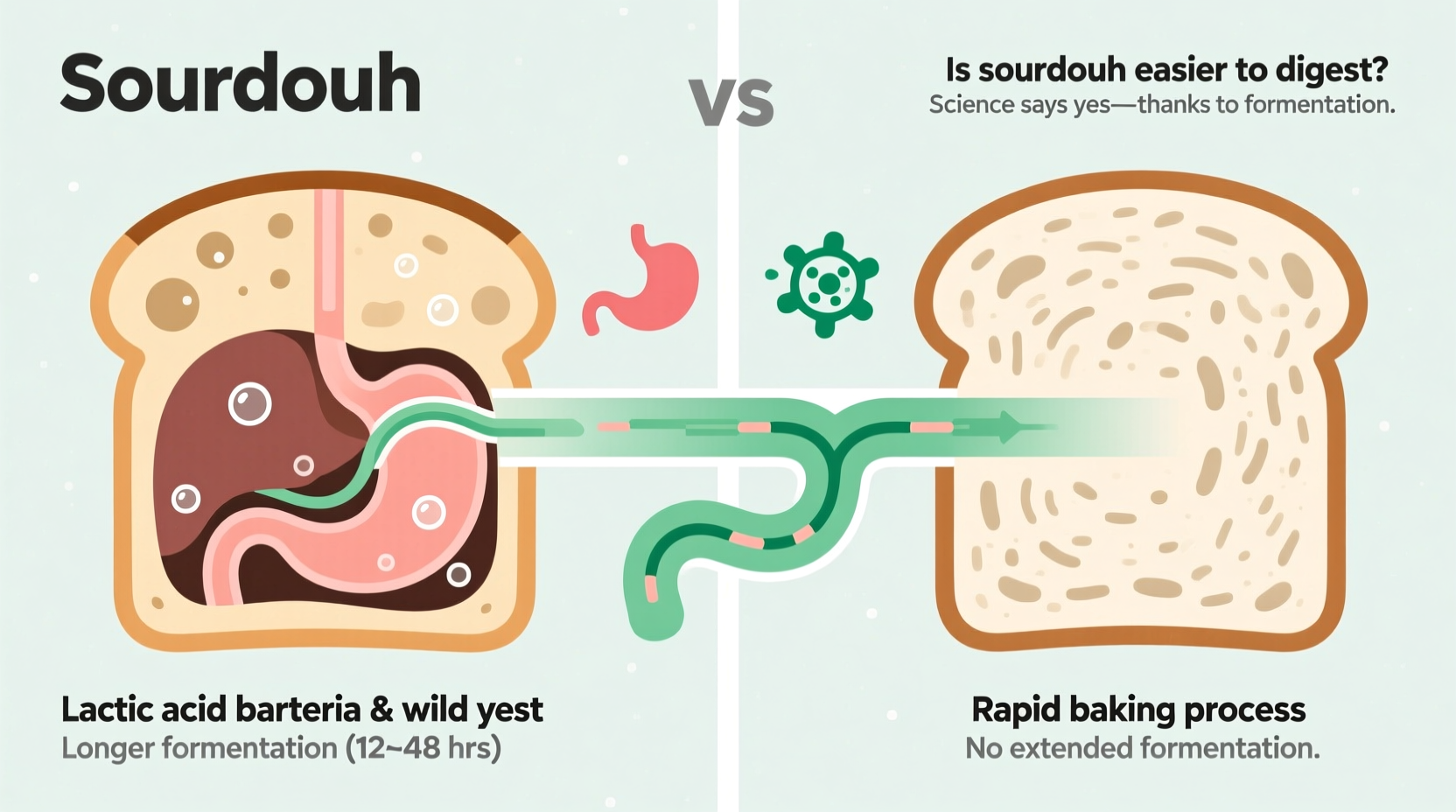 is sourdough bread easier to digest than regular bread or just trendy
