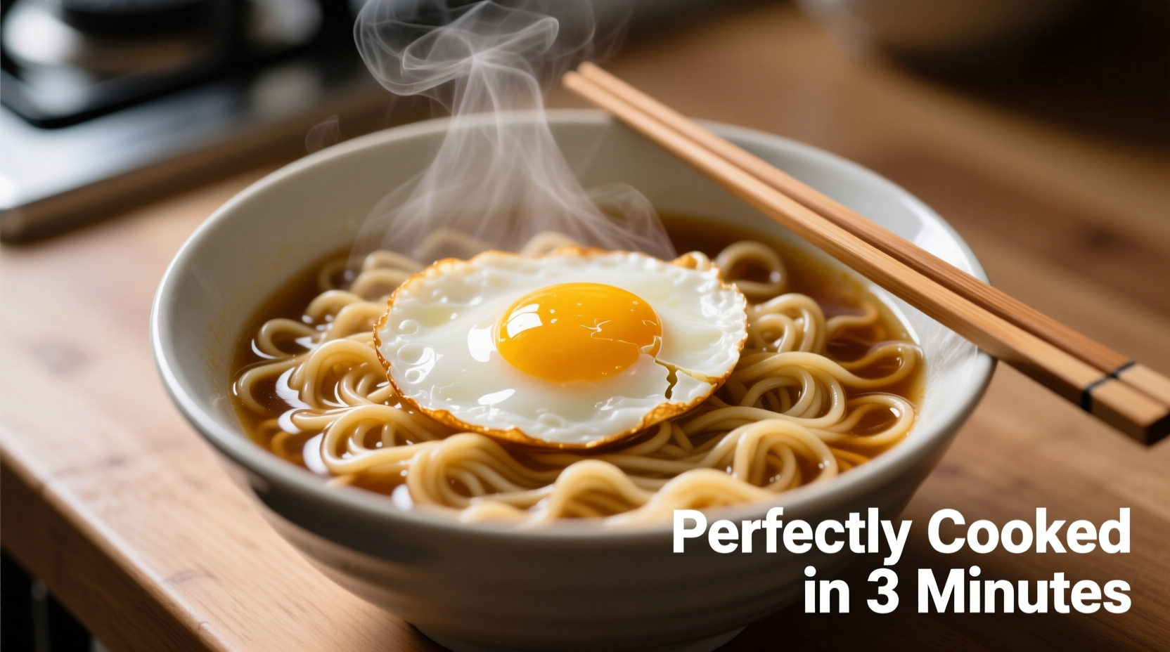 Microwave ramen with perfectly cooked egg