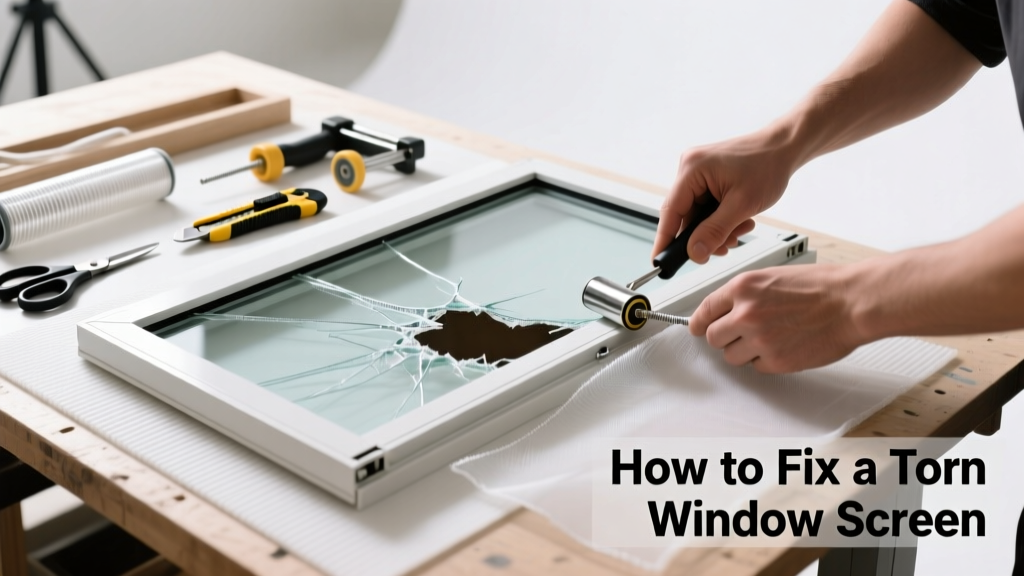 How to Fix a Torn Window Screen Yourself
