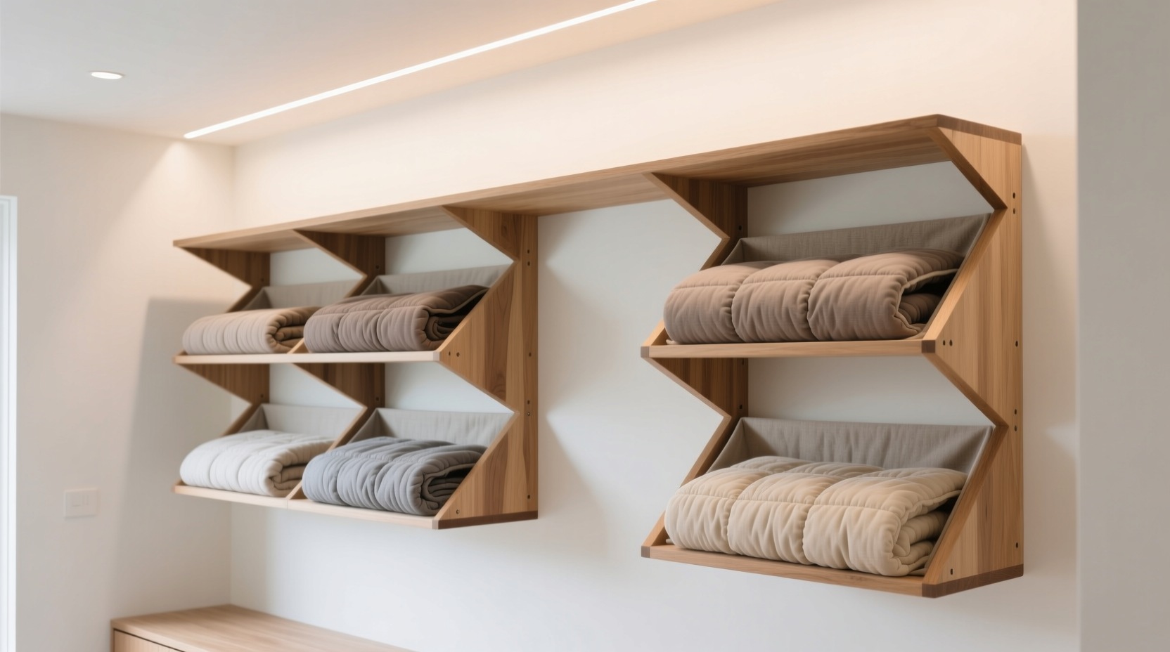 how to store weighted blankets in a closet