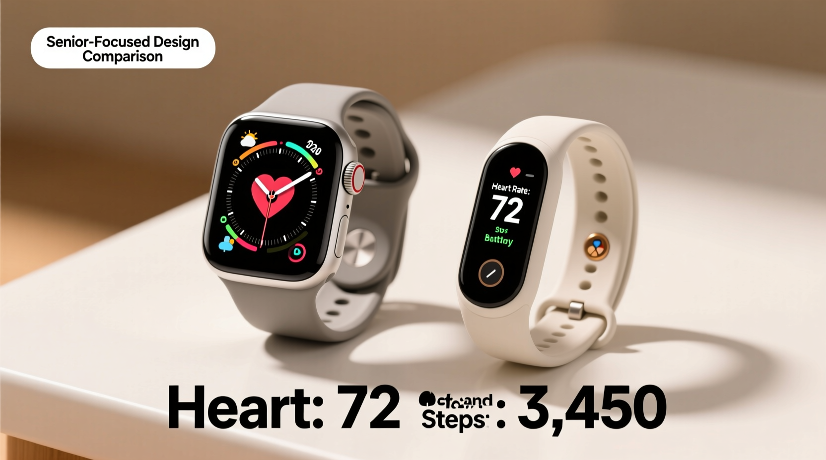 smartwatch vs fitness tracker for seniors ease of use and health monitoring