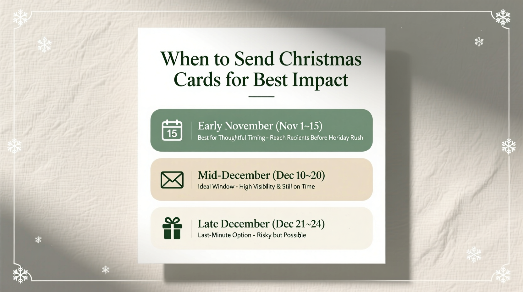 when to send christmas cards