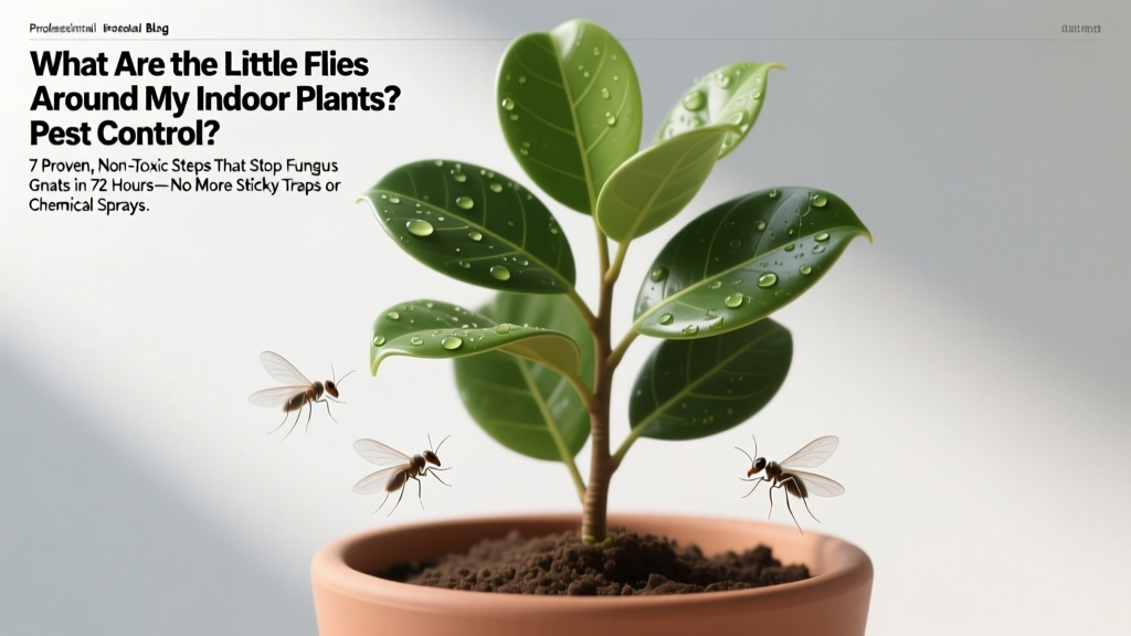 Fungus Gnats on Indoor Plants: 7 Non-Toxic Fixes