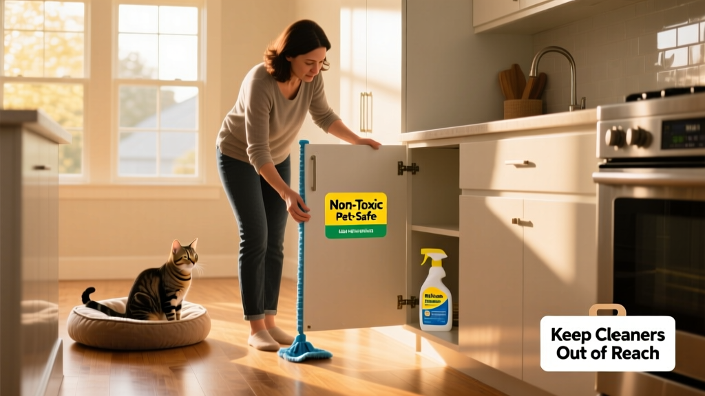 How to Keep Your Cat Safe When Using Household Cleaners