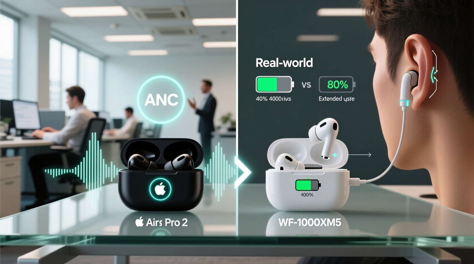 AirPods Pro 2 vs XM5 for Open Office Focus