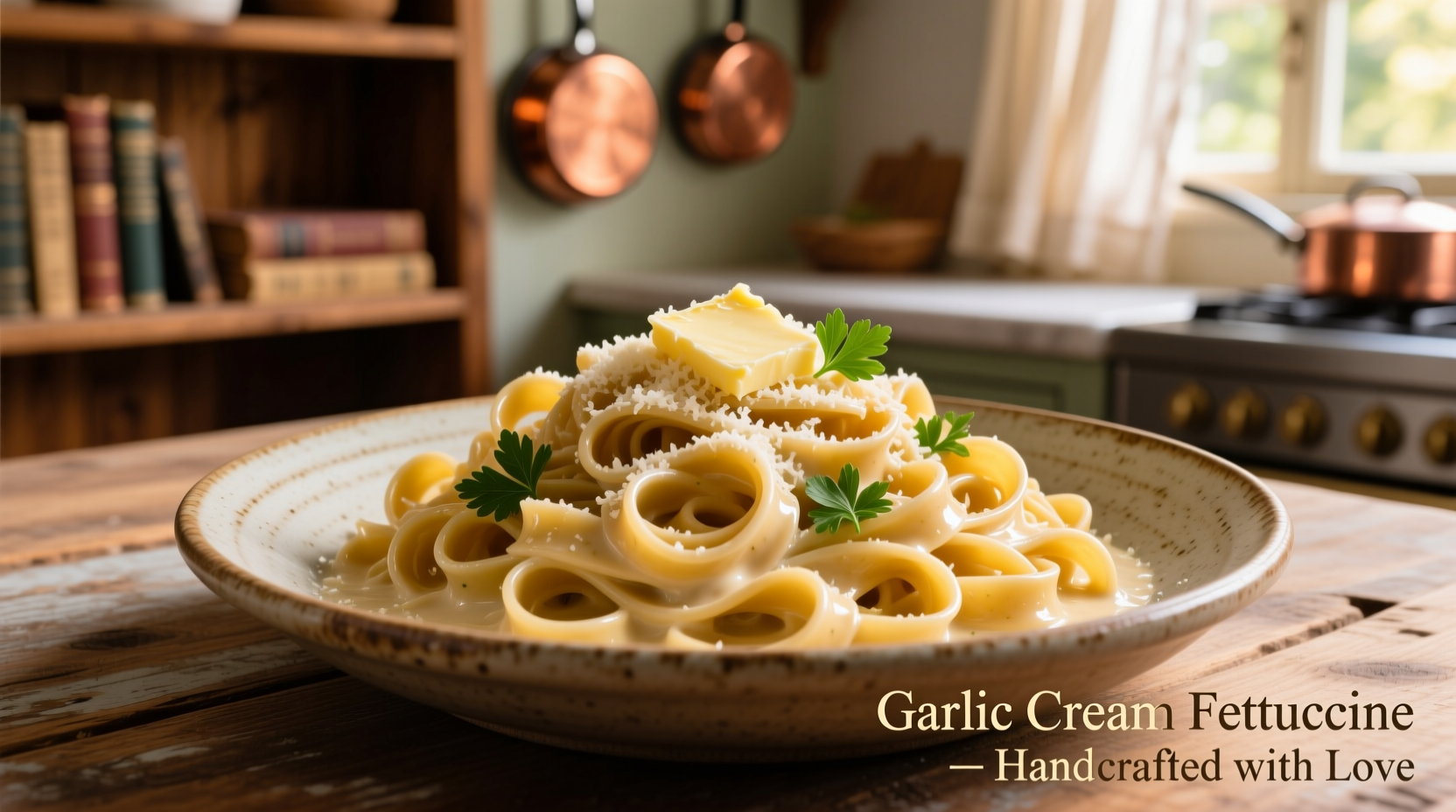 Perfect Garlic Cream Fettuccine Recipe in 25 Minutes
