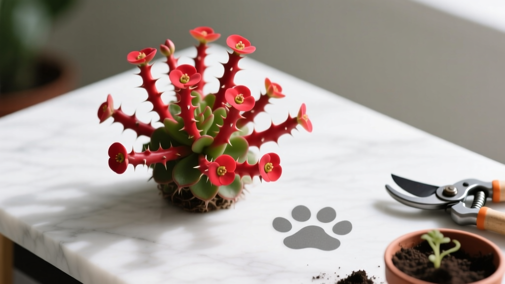Crown of Thorns Toxic to Cats? Safe Propagation Guide