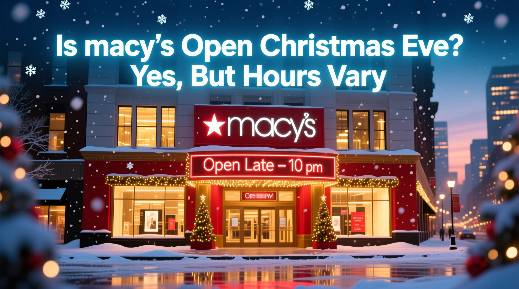 is macys open christmas eve