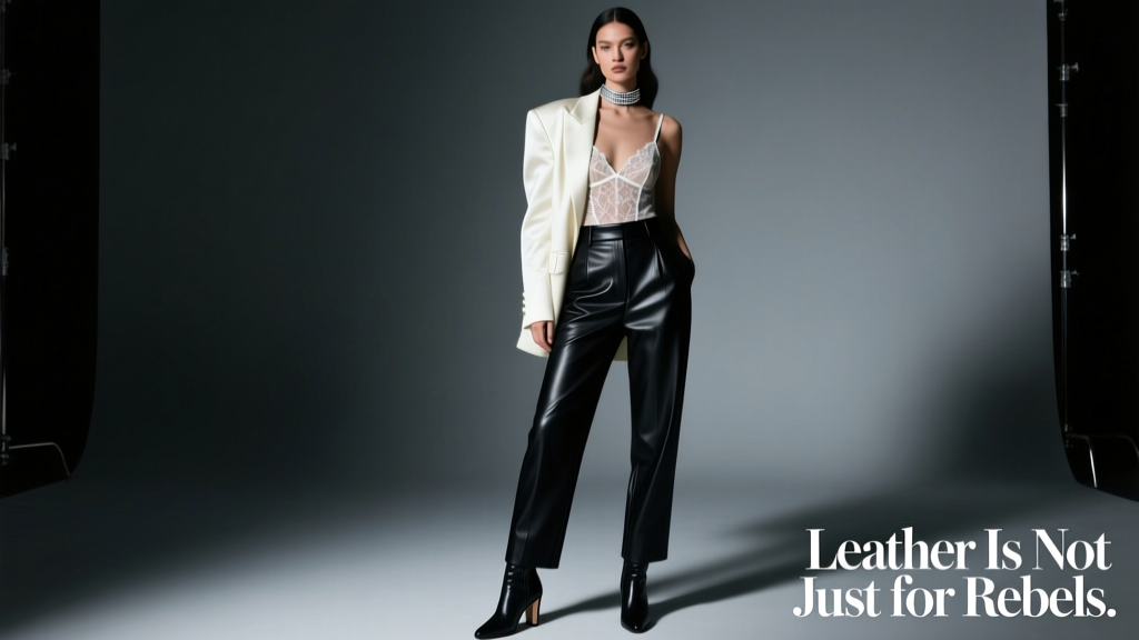 How to Style Leather Trousers Without Looking Too Severe
