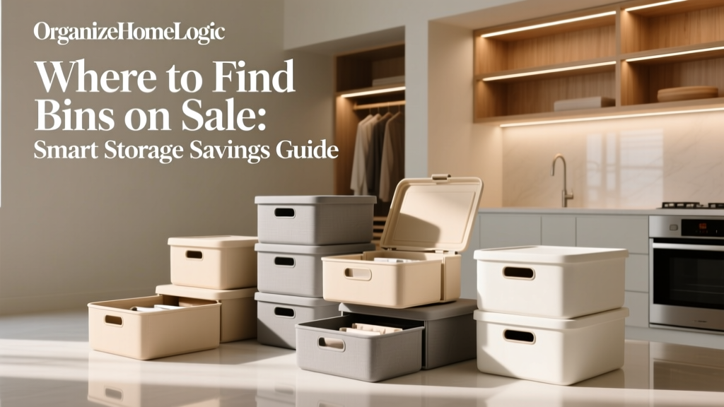 Where to Find Bins on Sale: Smart Storage Savings Guide