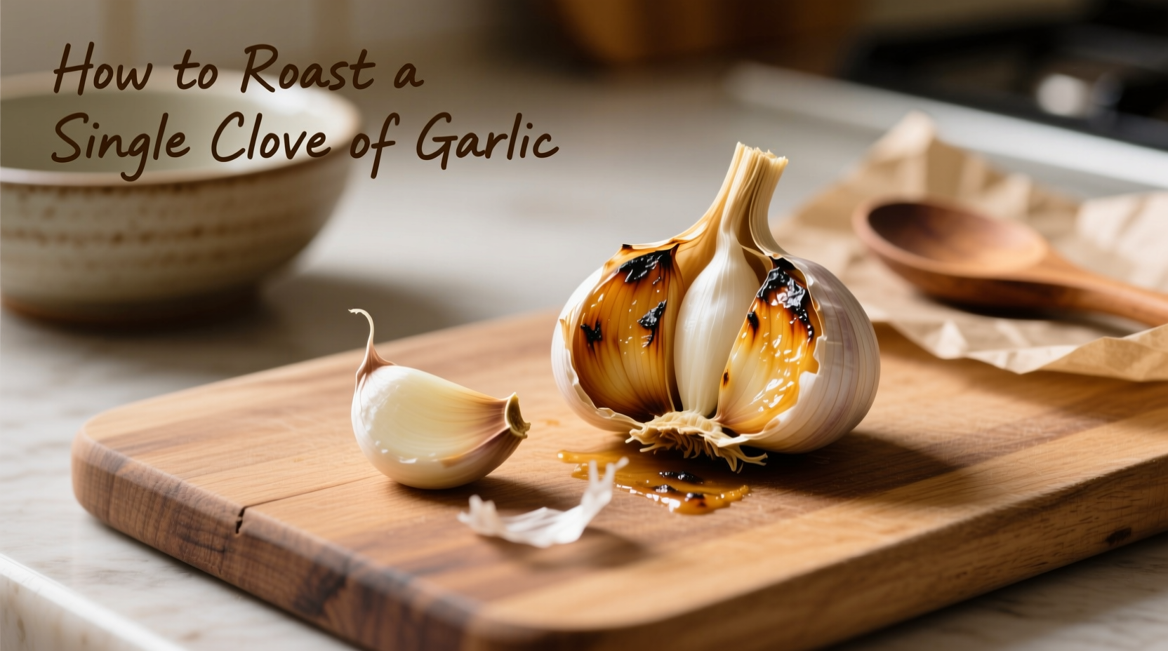 how to roast a single clove of garlic