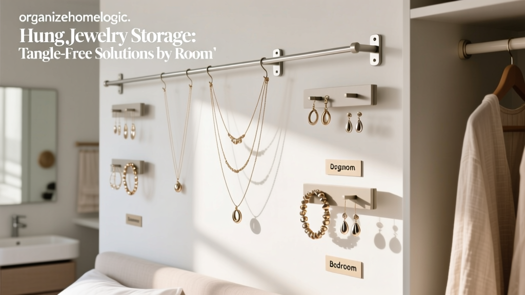 Hung Jewelry Storage: Tangle-Free Solutions by Room