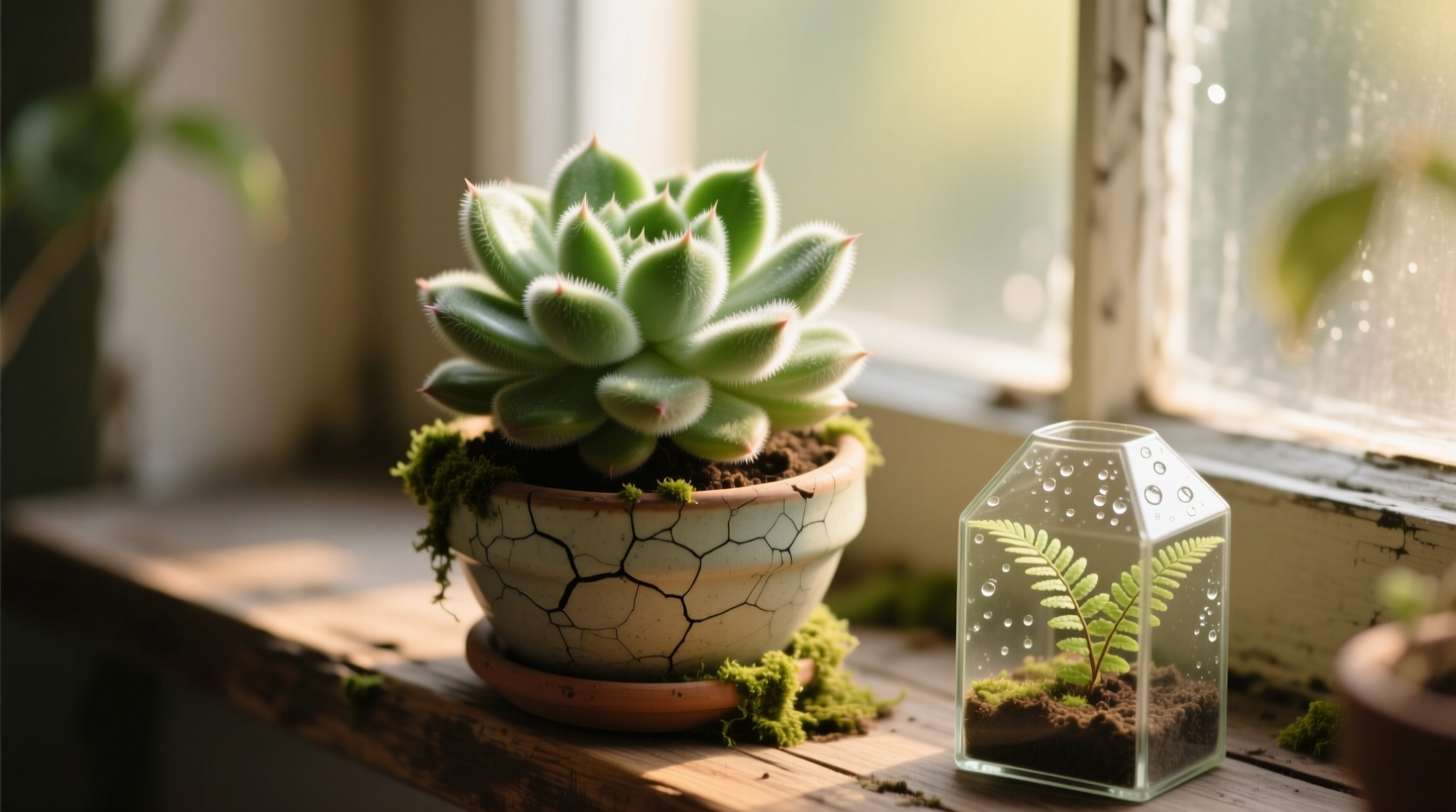fuzzy houseplant