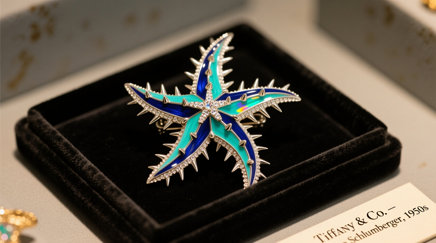 tiffany co schlumberger spiky starfish brooch