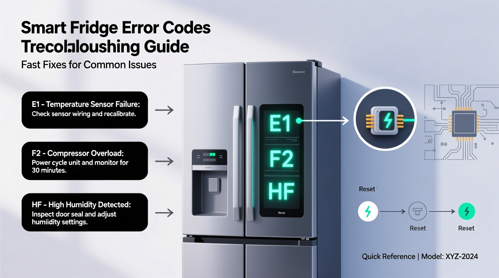 why is my smart fridge showing error codes and how to decode them fast