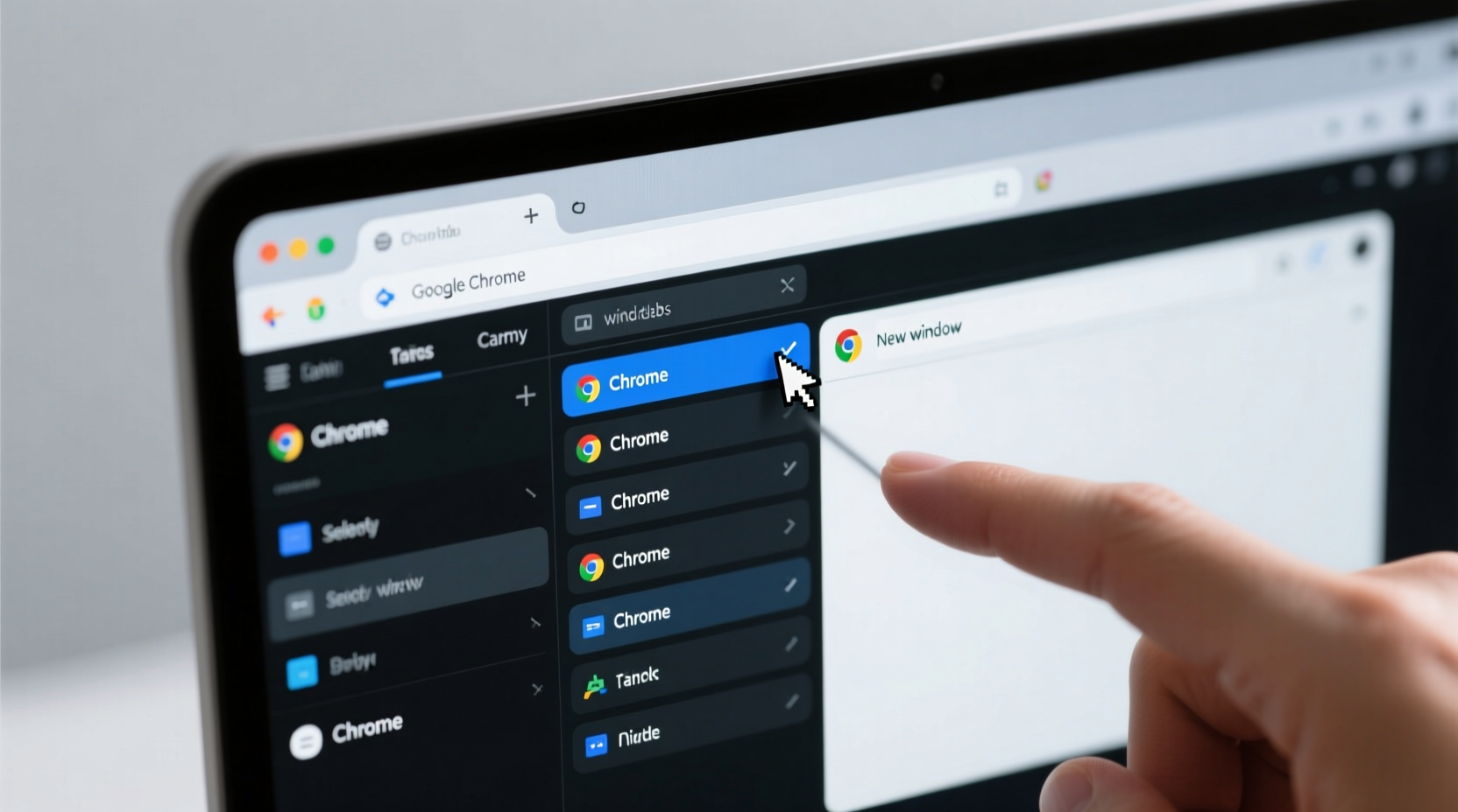 select and move multiple tabs to a new window in chrome