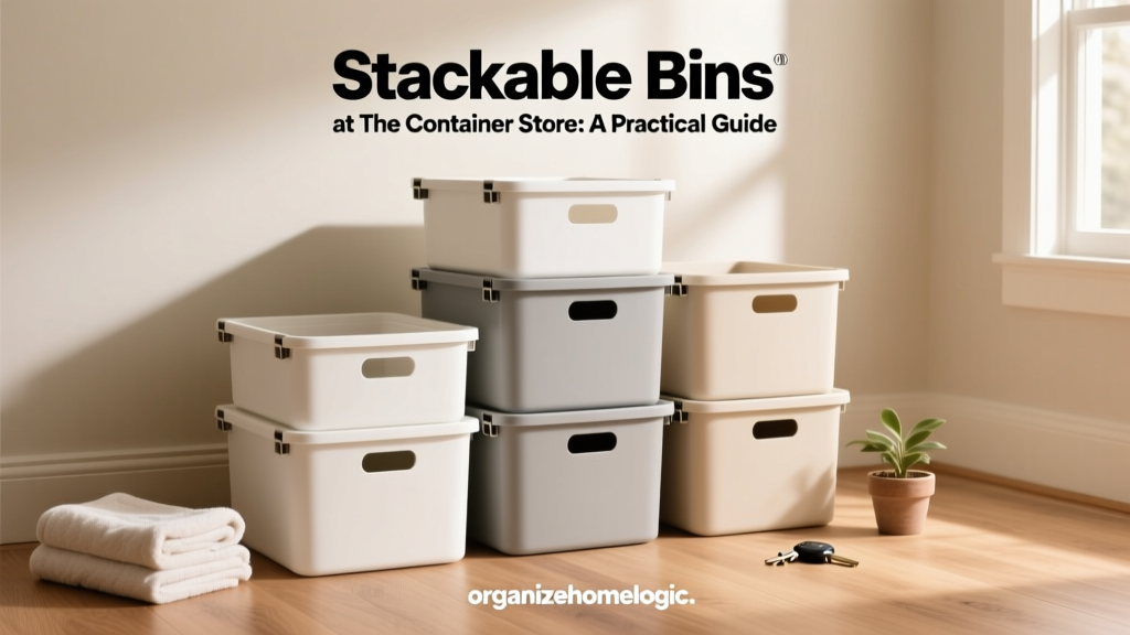 Stackable Bins at The Container Store: A Practical Guide