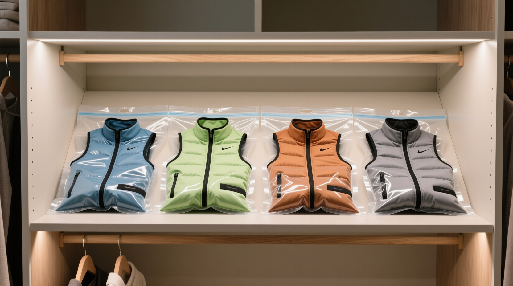 closet organization tips for pet cooling vests