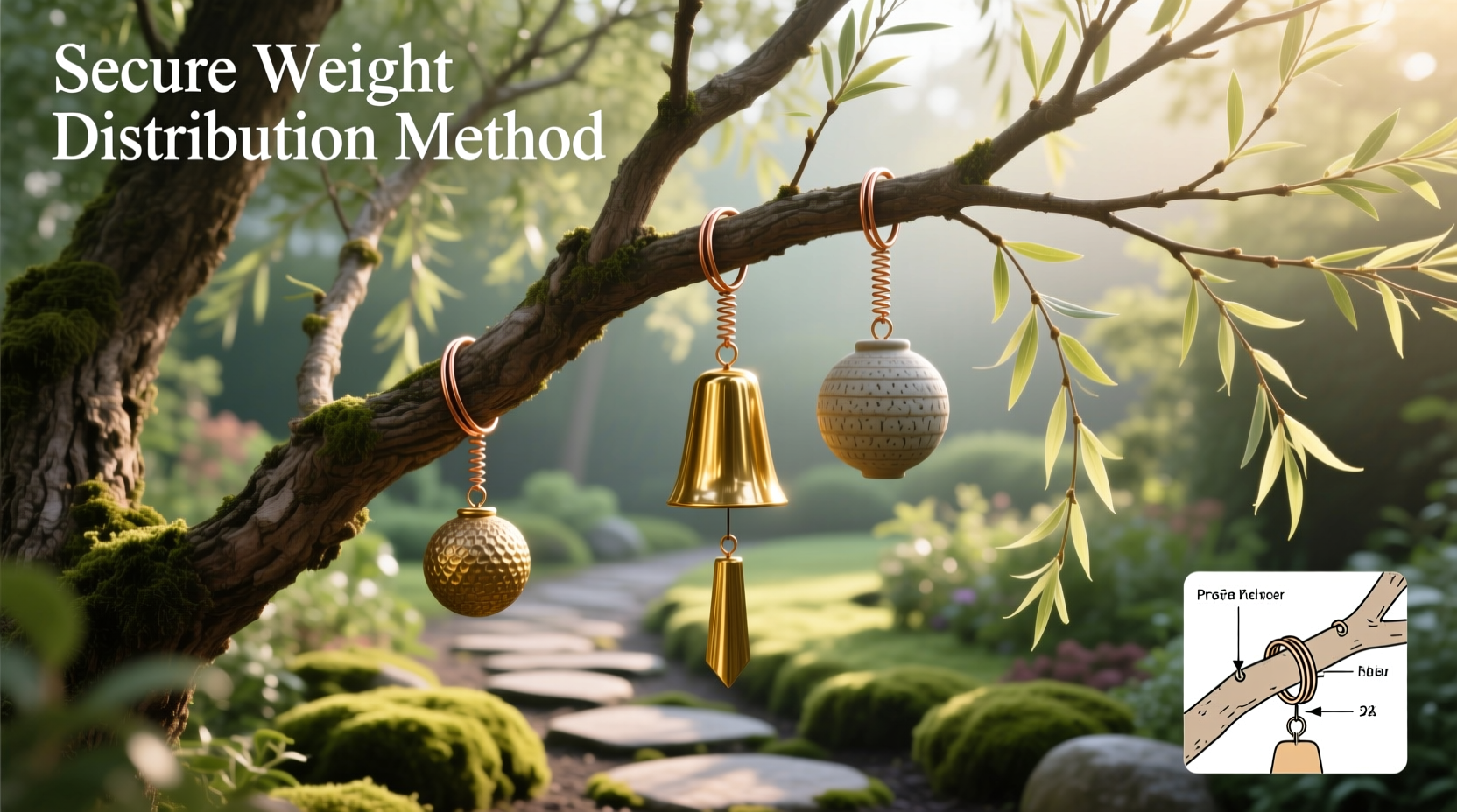 how to hang heavy ornaments on thin branches without snapping them or distorting tree shape