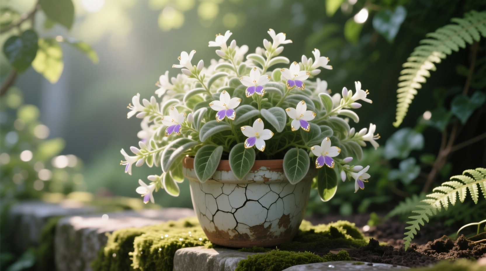 white bacopa plant