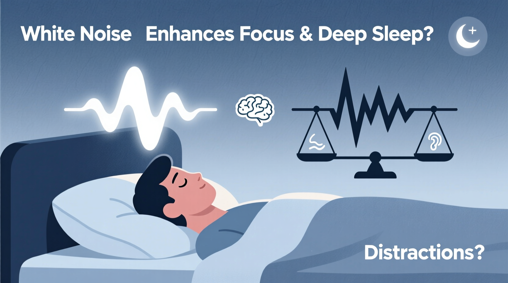 is sleeping with white noise better for focus and deep sleep or can it backfire
