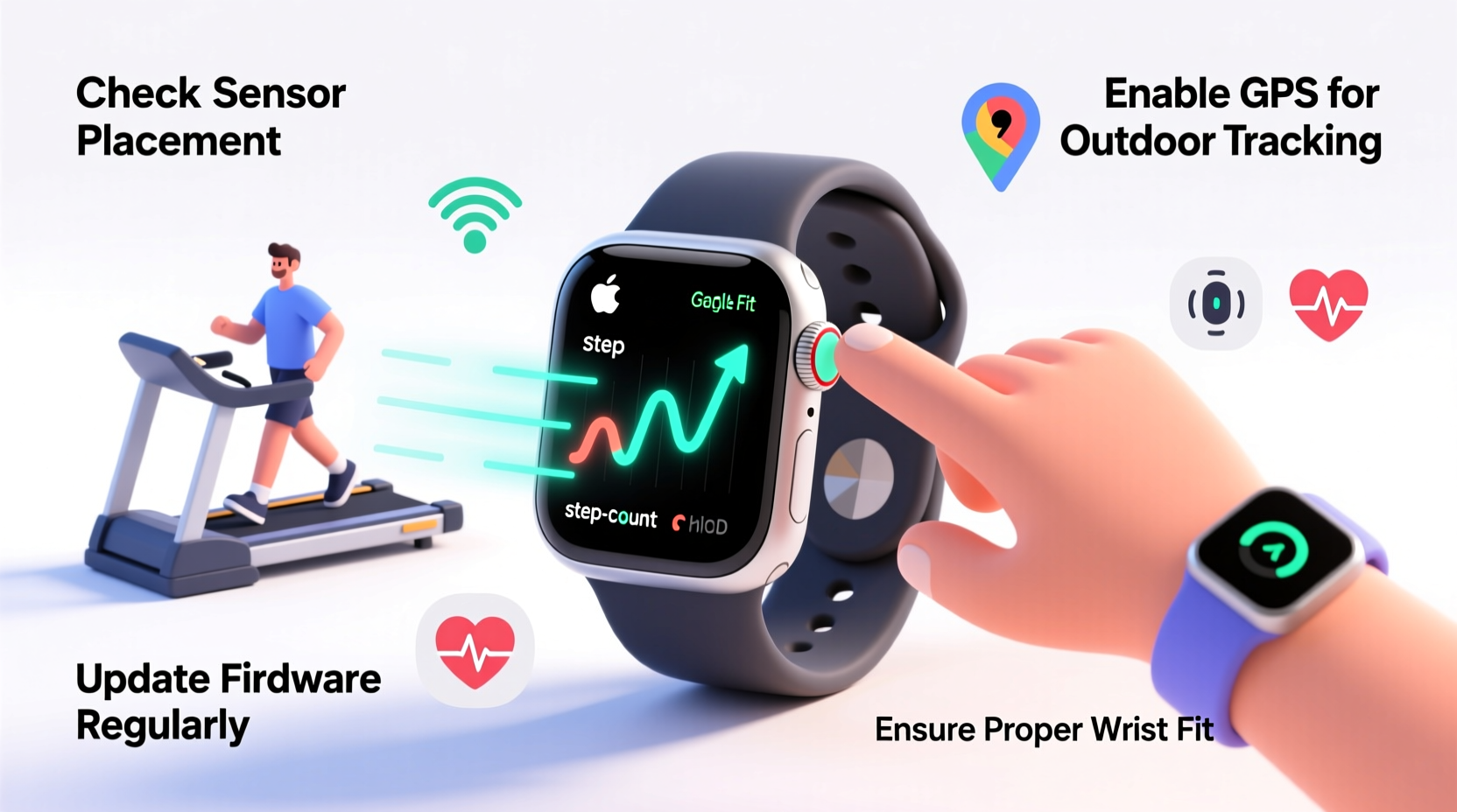 why does my smartwatch lose steps and how to improve tracking accuracy