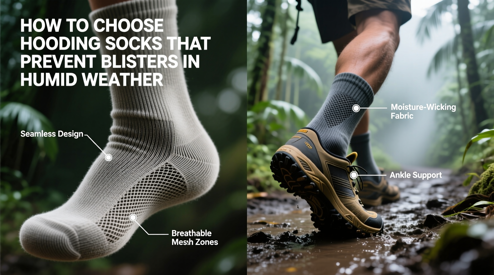 how to choose hiking socks that prevent blisters in humid weather