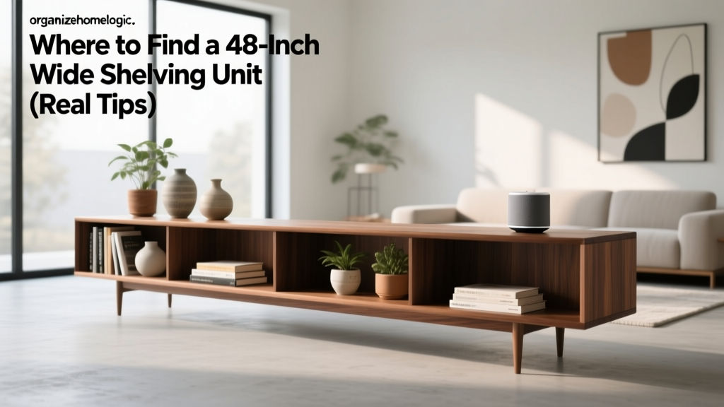 Where to Find a 48-Inch Wide Shelving Unit (Real Tips)