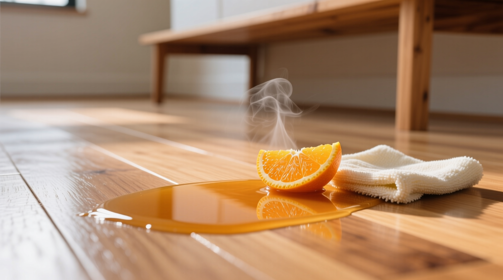orange peel vinegar cleaner hardwood floors