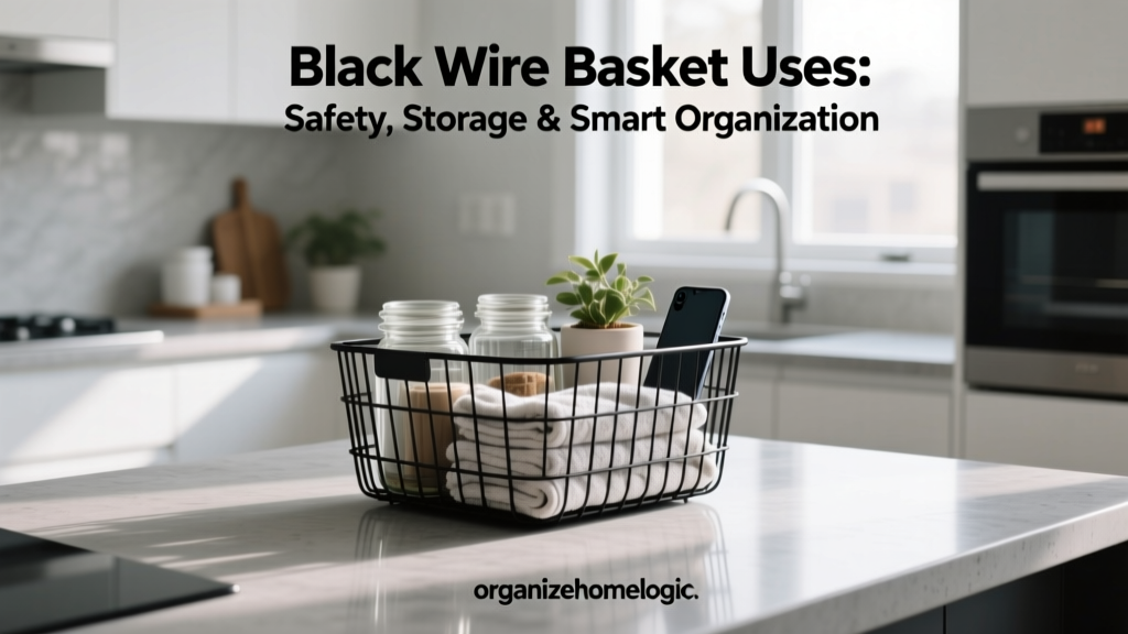 Black Wire Basket Uses: Safety, Storage & Smart Organization