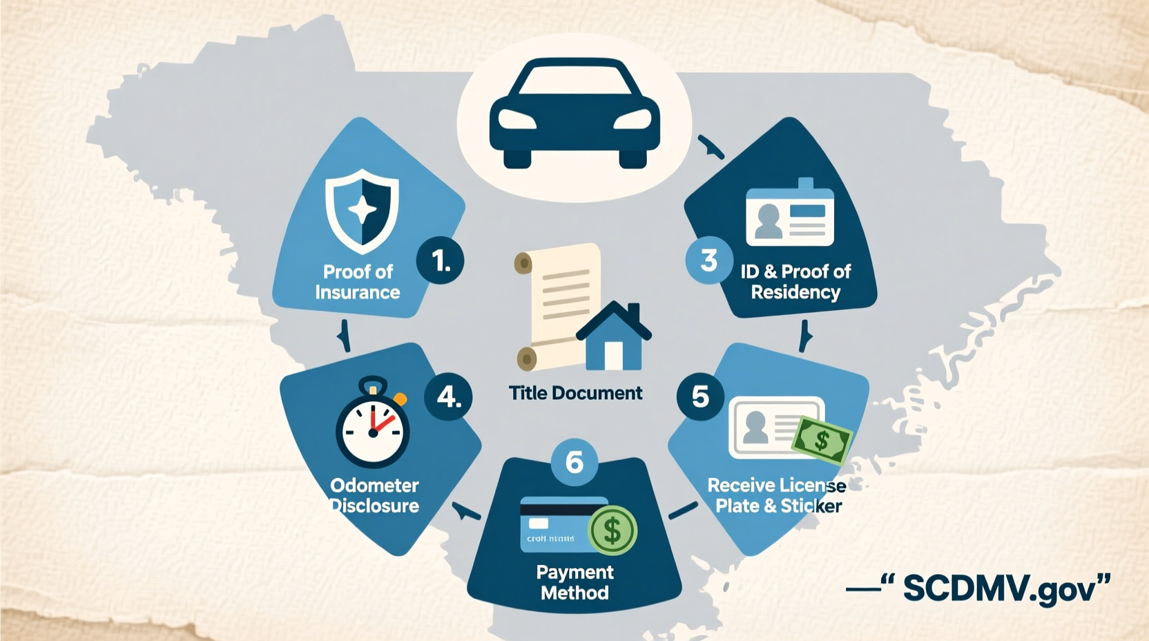 how do i register my car in south carolina