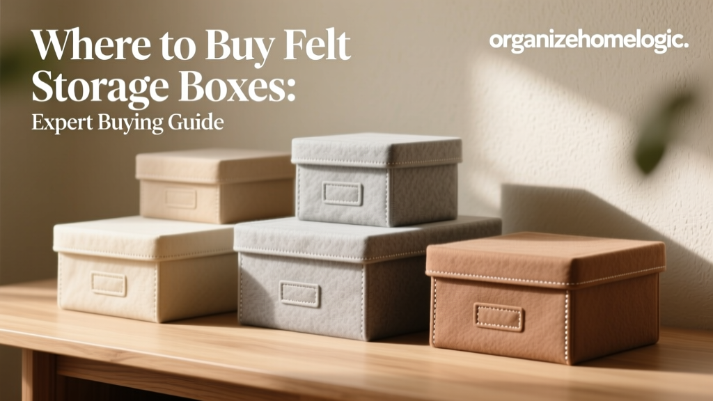 Where to Buy Felt Storage Boxes: Expert Buying Guide