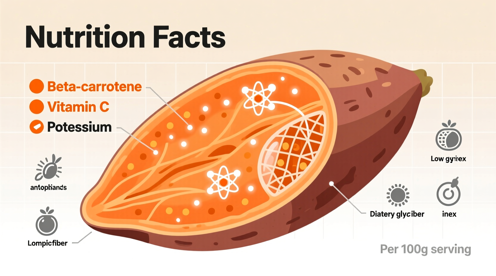nutrition in sweet potato