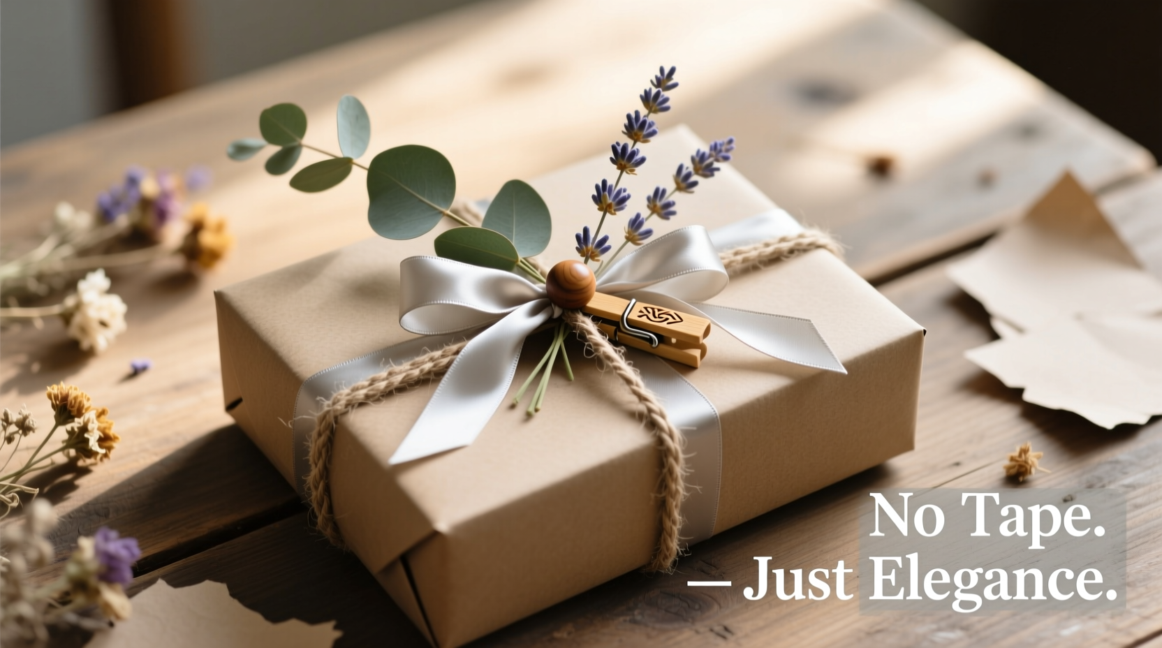 creative ways to wrap gifts without using tape for a clean look