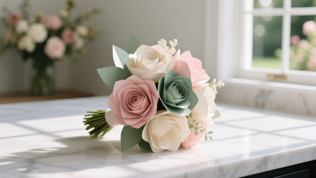Paper Flower Wedding Bouquet: 7 Steps to Save $320+