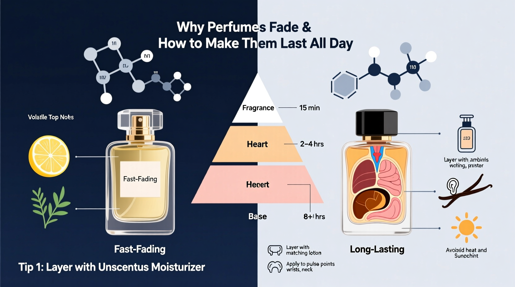 why do some perfumes fade faster and how to make yours last all day