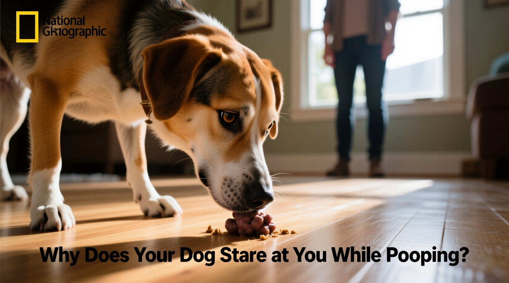 why does my dog stare at me while pooping weird but common behavior explained