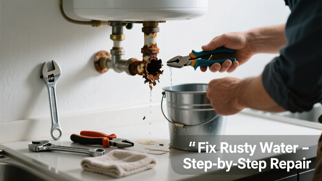 Fix Rusty Water from Water Heater in Kitchen