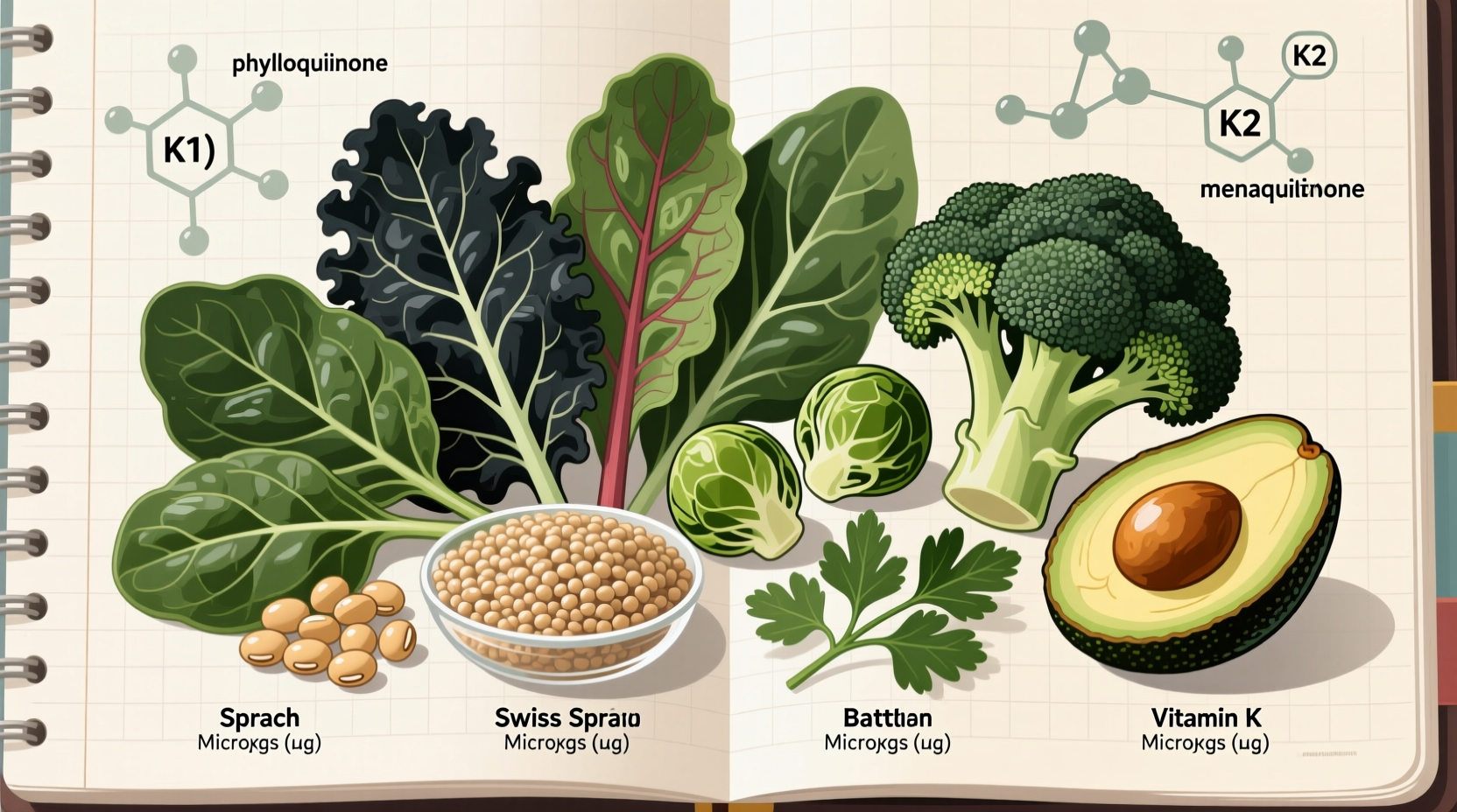 what foods include vitamin k