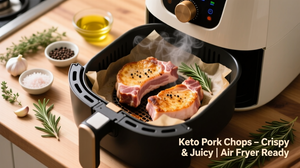 Keto Pork Chops in Air Fryer: Crispy, Juicy & Cheap
