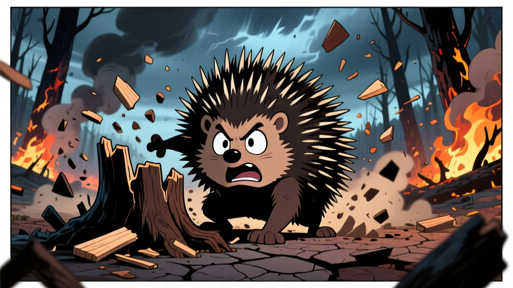 Flaky From Happy Tree Friends: The Porcupine Who Just Wanted to Stay Alive