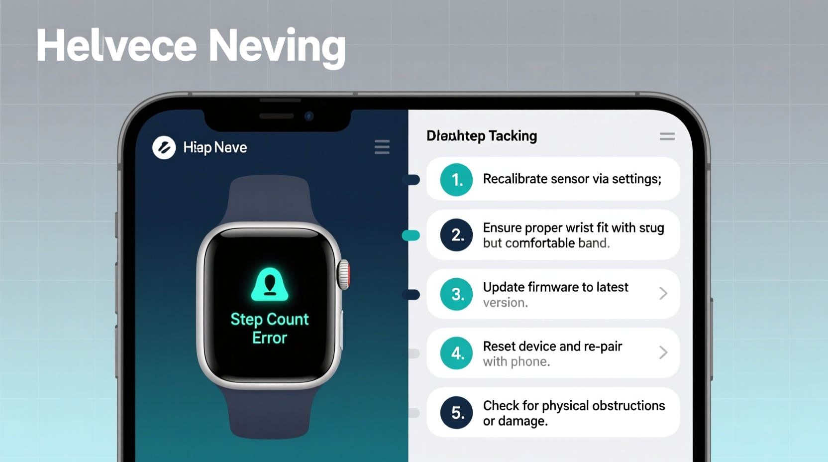 why is my smartwatch not tracking steps accurately possible fixes