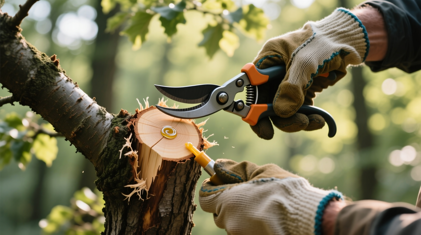 the safe way to prune a branch without damaging the tre