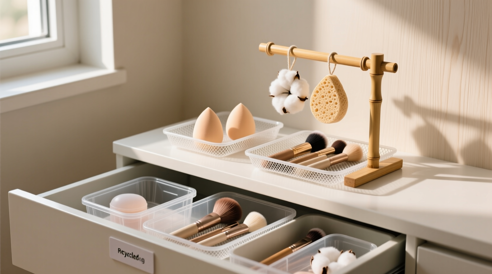 closet organization tips mold free beauty sponge storage