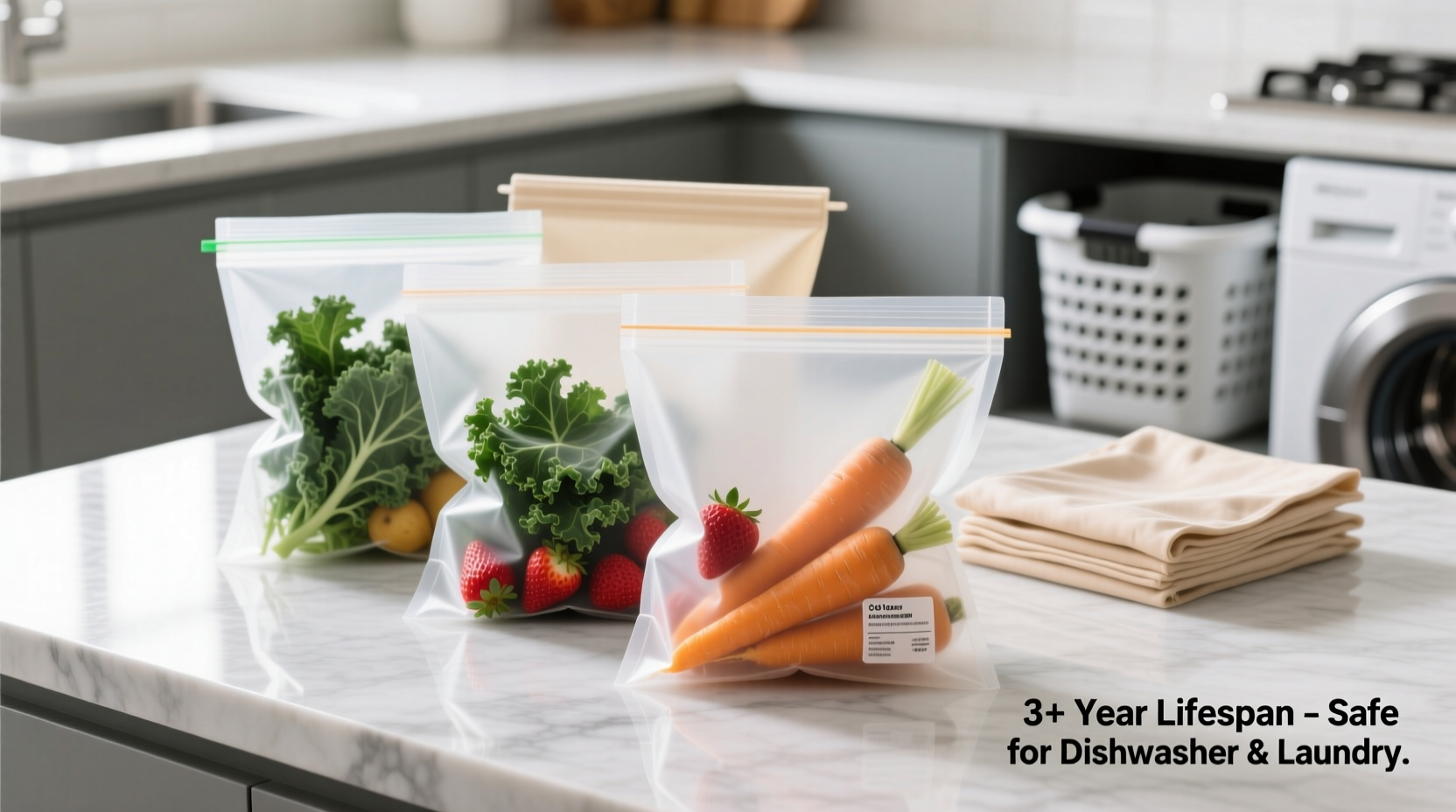 how to clean silicone food bags in the laundry